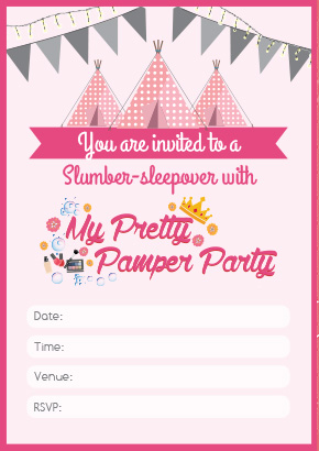 Cape Town Pamper Party Invite3